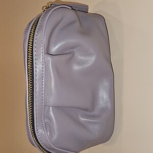 New Neiman Marcus Lavender Lilac Tote or Makeup Bag Or Pouch. NWOT